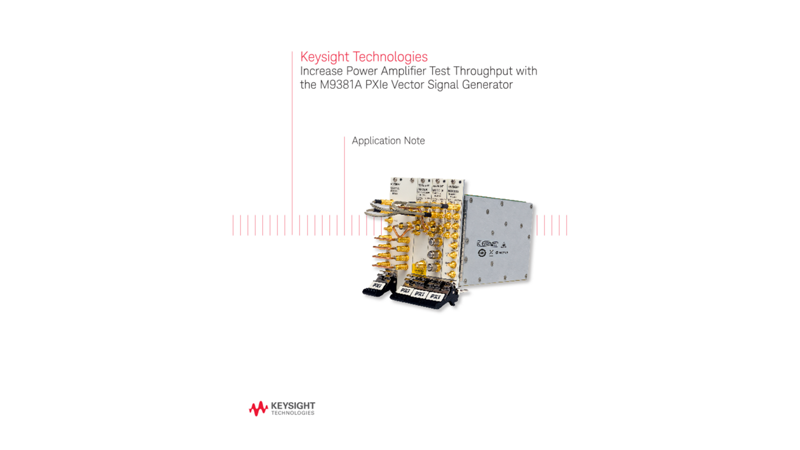 Increase Test Throughput of Power Amplifier and Modules